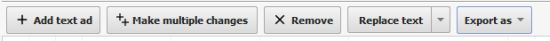 Adwords Editor button to export Expanded Text Ads